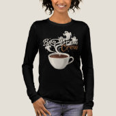 Boo Brew Crew Halloween Ghost Coffee Spooky Seizoe Tri-Blend Shirt (Voorkant)