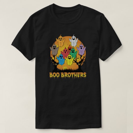 Boo Brothers Halloween Ghost Sheet T-shirt (Design voorkant)