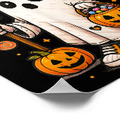 Boo Bruh Ghost Halloween Schattigee Ghost Trick or Poster (Hoek)
