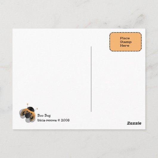 Boo Bug Briefkaart (Achterkant)