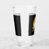 Boo Bulldog met pompoen spin en maan Glas (Rechts)