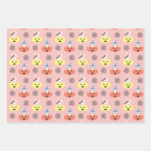 Boo Bunny Halloween Wrapping Paper Sheets Set van  (Voorkant 3)