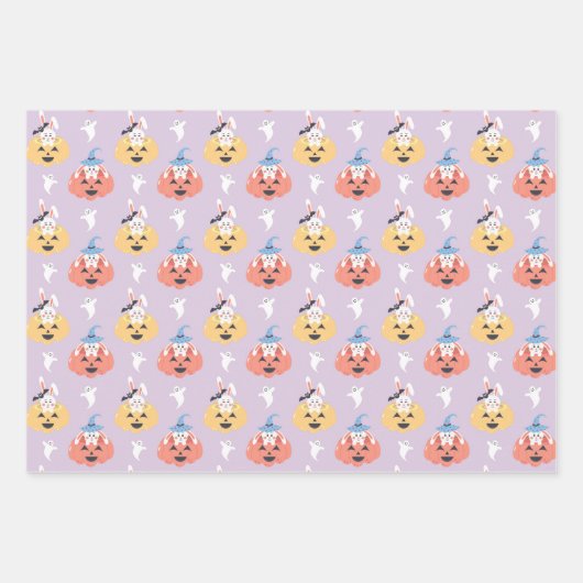 Boo Bunny Halloween Wrapping Paper Sheets Set van  (Voorkant)