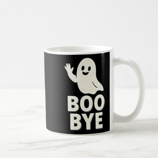 Boo Bye Ghost Halloween Graphic Print Koffiemok (Rechts)