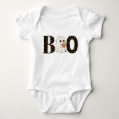 Boo Candy Corn Lettering met spook en Confetti Romper (Voorkant)