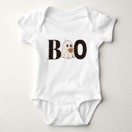 Boo Candy Corn Lettering met spook en Confetti Romper
