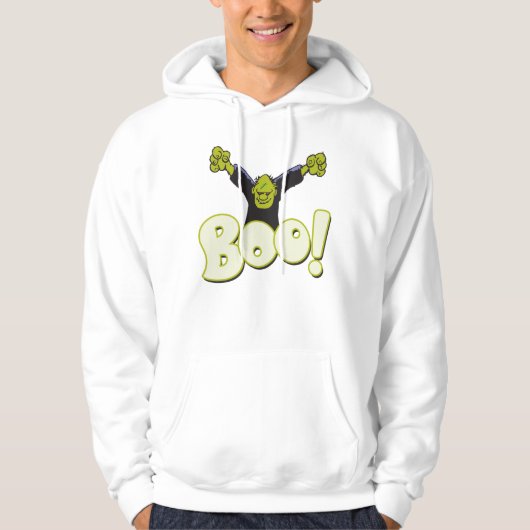 BOO Cartoon Type Frankenstein Monster Halloween Hoodie (Voorkant)