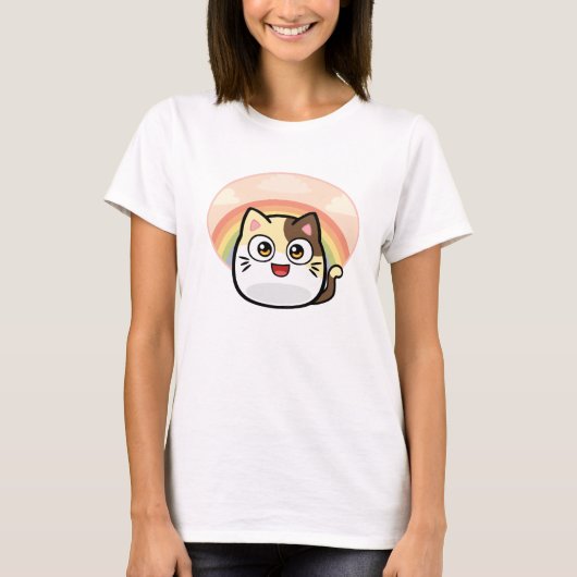 Boo Cat Women T-Shirt (Voorkant)