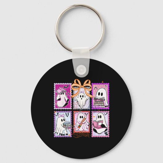 Boo Coquette Halloween leraar Funny Ghost Trick O Sleutelhanger (Voorkant)