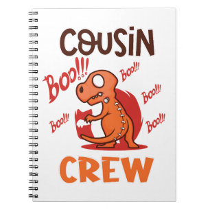 Boo Cousin Crew Halloween Dinosaur Spooky Kostuum Notitieboek