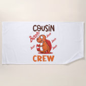 Boo Cousin Crew Halloween Dinosaur Spooky Kostuum Strandlaken (Voorkant)