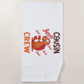 Boo Cousin Crew Halloween Dinosaur Spooky Kostuum Strandlaken (Voorkant)