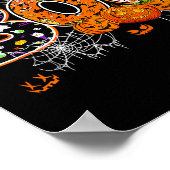 Boo Creepy Owl Pumpkin Ghost Halloween Men Women K Poster (Hoek)