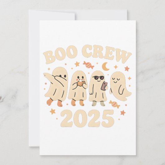 Boo Crew 2025 Trending Ghost Squad Kaart (Voorkant)