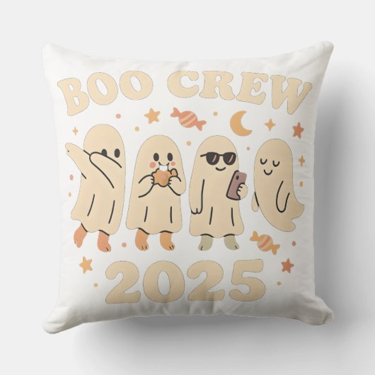 Boo Crew 2025 Trending Ghost Squad Kussen (Achterkant)
