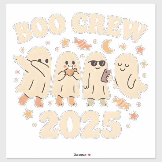 Boo Crew 2025 Trending Ghost Squad Sticker (Vel)