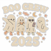 Boo Crew 2025 Trending Ghost Squad Sticker (Voorkant)