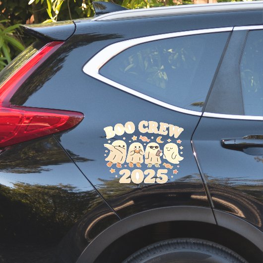 Boo Crew 2025 Trending Ghost Squad Sticker (Auto Zijkant)