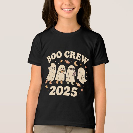 Boo Crew 2025 Trending Ghost Squad Tri-Blend Shirt (Voorkant)