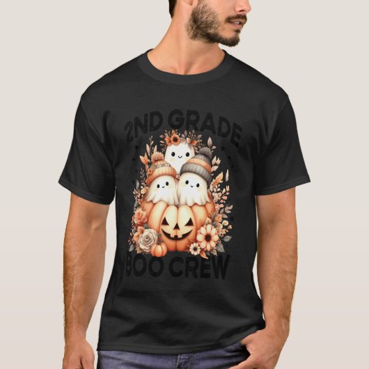 Boo Crew 2e klas leraar Vrouwen Herfst Halloween F T-shirt (Voorkant)