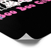 Boo Crew Borstkanker Ghost Nurse Halloween Poster (Hoek)