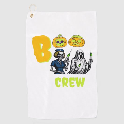 Boo Crew Classic T-shirt Golfhanddoek (Voorkant)
