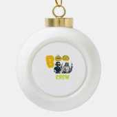 Boo Crew Classic T-shirt Keramische Bal Ornament (Voorkant)