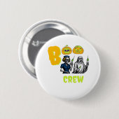 Boo Crew Classic T-shirt Ronde Button 5,7 Cm (Voorkant /achterkant)