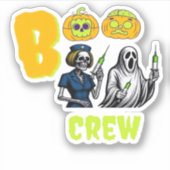 Boo Crew Classic T-shirt Sticker (Voorkant)