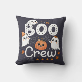 Boo Crew Cute Halloween Ghosts and Pumpkin Kussen