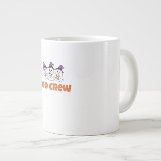 Boo Crew – Cute Halloween Ghosts Design Grote Koffiekop (Voorkant rechts)