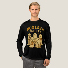 Boo Crew Faculteit Schattigee Ghost Teacher Hallow Tri-Blend Shirt