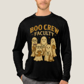 Boo Crew Faculteit Schattigee Ghost Teacher Hallow Tri-Blend Shirt (Voorkant volledig)