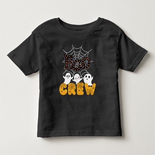 Boo Crew Familie Matching Grappige Halloween Kinder Shirts (Voorkant)