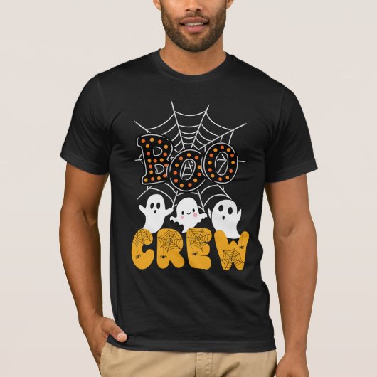 Boo Crew Familie Matching Grappige Halloween T-shirt (Voorkant)