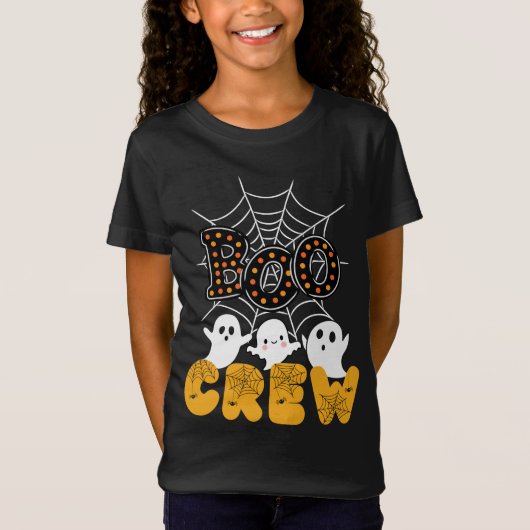 Boo Crew Familie Matching Grappige Halloween T-shirt (Voorkant)