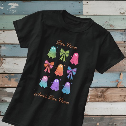 Boo Crew Family Ghosts Gepersonaliseerde Spooky Gi T-shirt