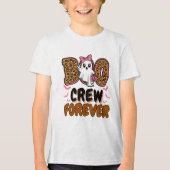 Boo Crew Forever - Bijpassende Halloween-groep Tri-Blend Shirt (Voorkant)