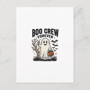 Boo Crew Forever Vintage Ghost Halloween T-shirt D Briefkaart