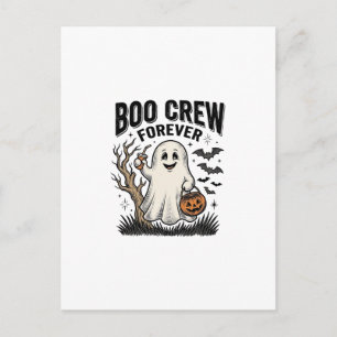 Boo Crew Forever Vintage Ghost Halloween T-shirt D Briefkaart