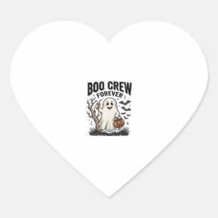 Boo Crew Forever Vintage Ghost Halloween T-shirt D Hart Sticker