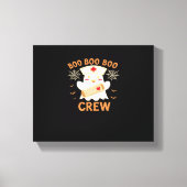 Boo Crew Funny Ghost Spooky Halloween Nurse T-Shir Canvas Afdruk (Voorkant)