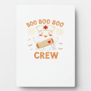 Boo Crew Funny Ghost Spooky Halloween Nurse T-Shir Fotoplaat