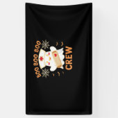 Boo Crew Funny Ghost Spooky Halloween Nurse T-Shir Spandoek (Verticaal)