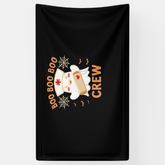 Boo Crew Funny Ghost Spooky Halloween Nurse T-Shir Spandoek (Verticaal)