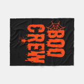 Boo Crew Funny Halloween Shirt For Group Costume F Fleece Deken (Voorkant (Horizontaal))