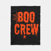 Boo Crew Funny Halloween Shirt For Group Costume F Fleece Deken (Voorkant)