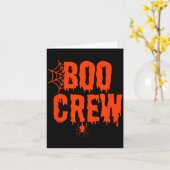 Boo Crew Funny Halloween Shirt For Group Costume F Kaart (Gele Bloem)