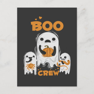 Boo Crew Geest Halloween Ansichtkaart Briefkaart
