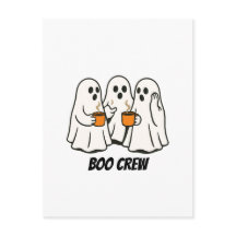Boo Crew Geest Koffie Drinkers Halloween Grafisch